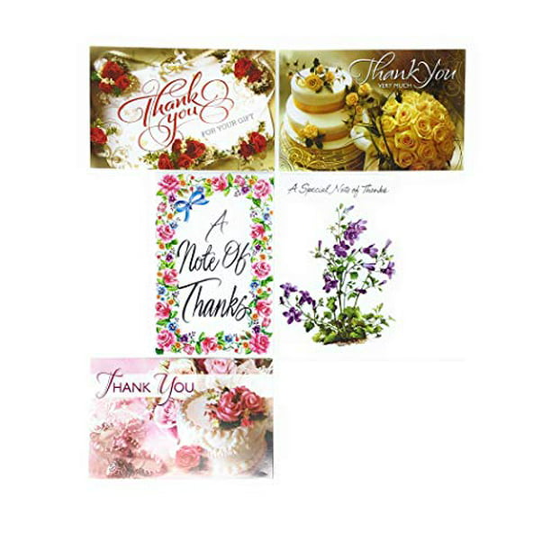 Thank you Cards & Envelopes Birthday Wedding Craft Bulk Card 16 Pack New 